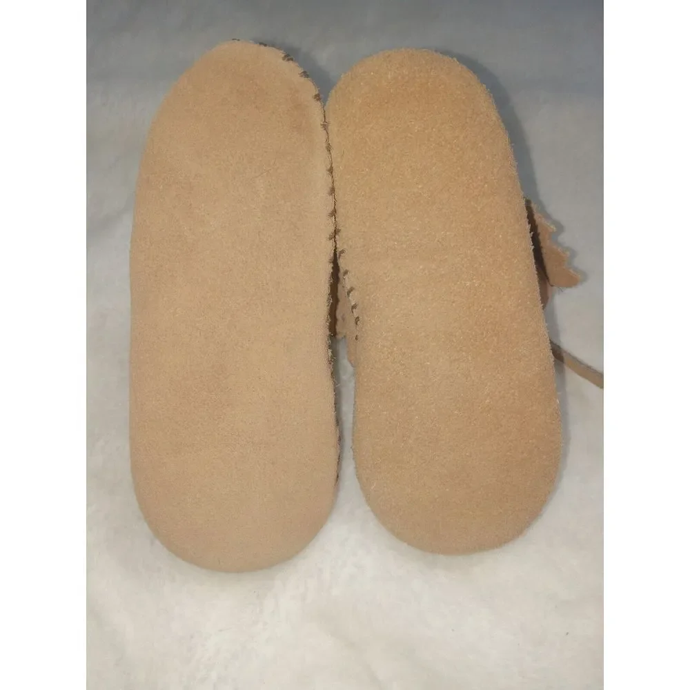 Vintage Childs Minnetonka Moccasin Bootie Boots Size 5‎ Toddler Baby Brown Suede